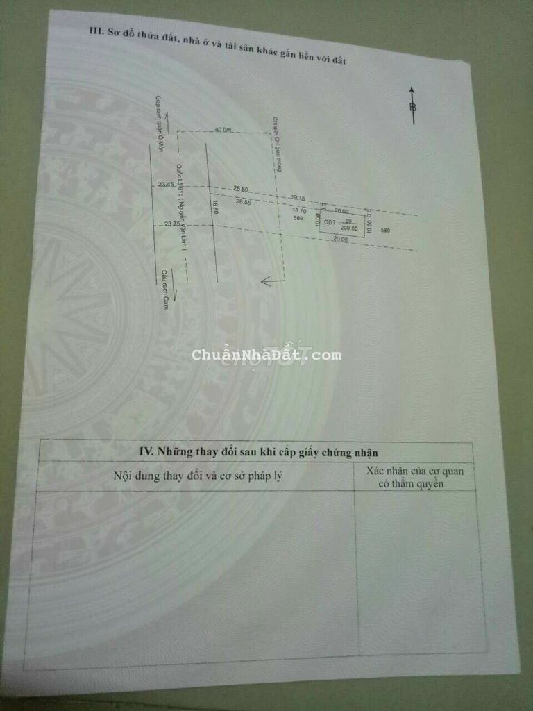 BÁN ĐẤT SIÊU ĐẸP MẶT TIỀN QUỐC LỘ 91B- BÌNH THỦY, TP CẦN THƠ