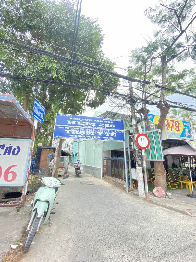 Nền hẻm 286 CMT8 6,1mx7,15m=43,7m2 Full thổ cư giá 820triệu tặng GPXD