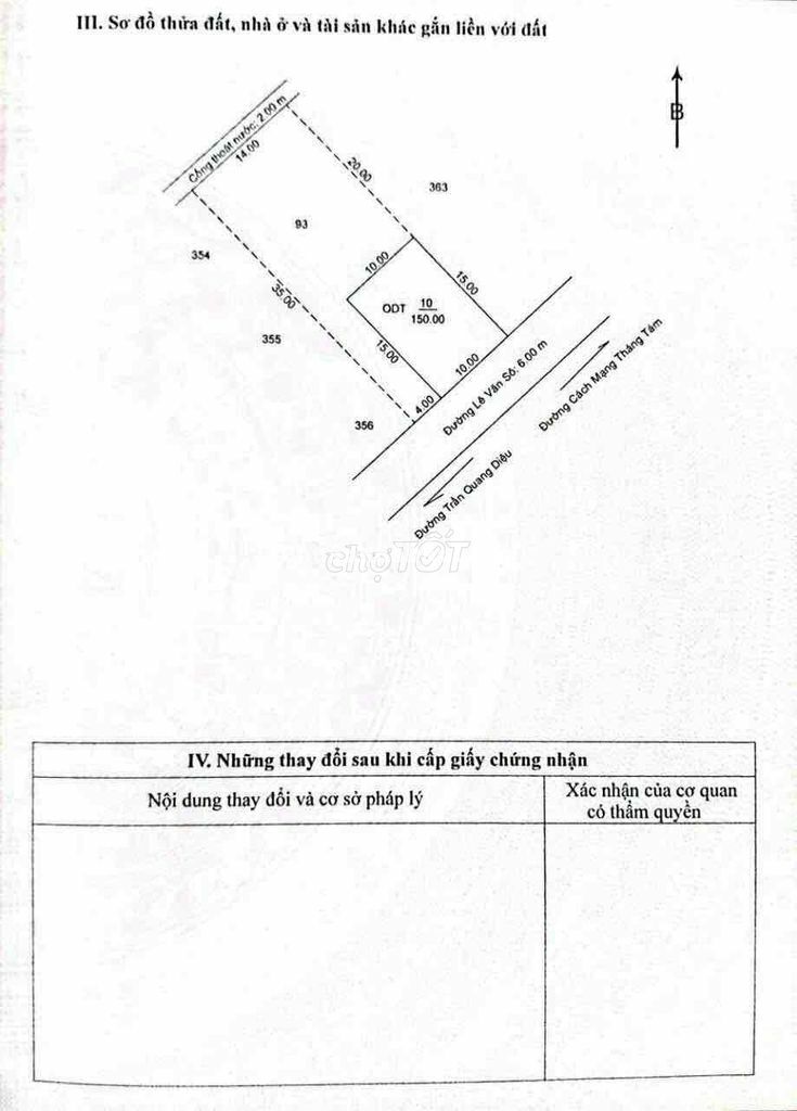 Bán nền Biệt Thự đường Lê Văn Sô , mặt tiền ngang 14m
