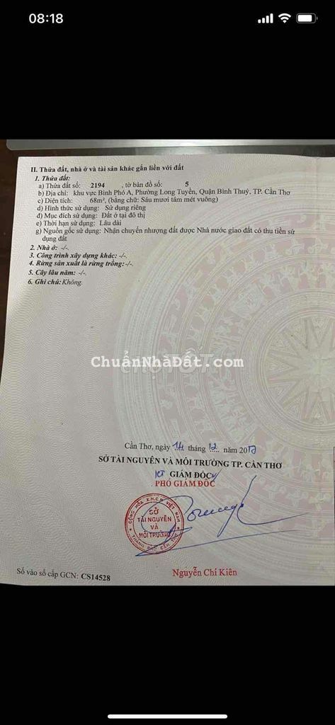 Nền thổ cư trục chính KDC Sơn Thủy đường Nguyễn Văn Linh