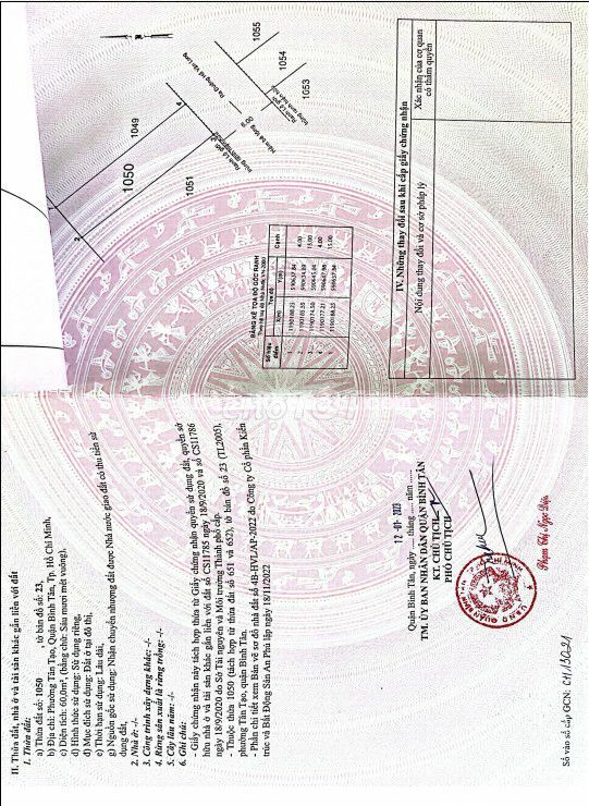 Đất Sổ Hồng Riêng 1ty950 ở 117 Hồ Văn Long, Tân Tạo, Bình Tân