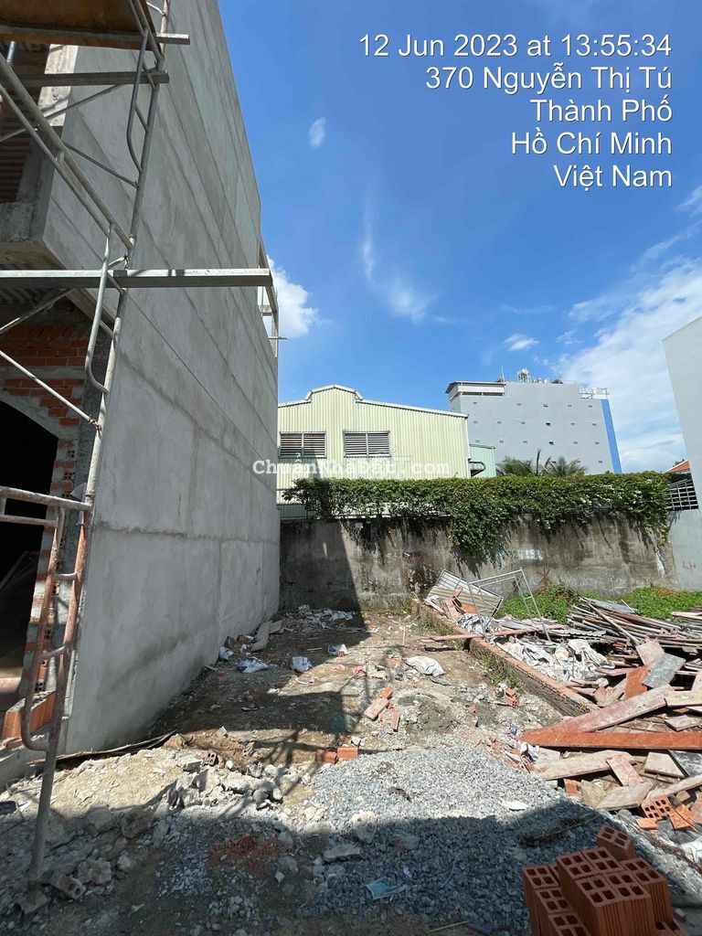 Ngân hàng thanh lý lô đất 60m, bình hưng hoà b. Giá thương lượng