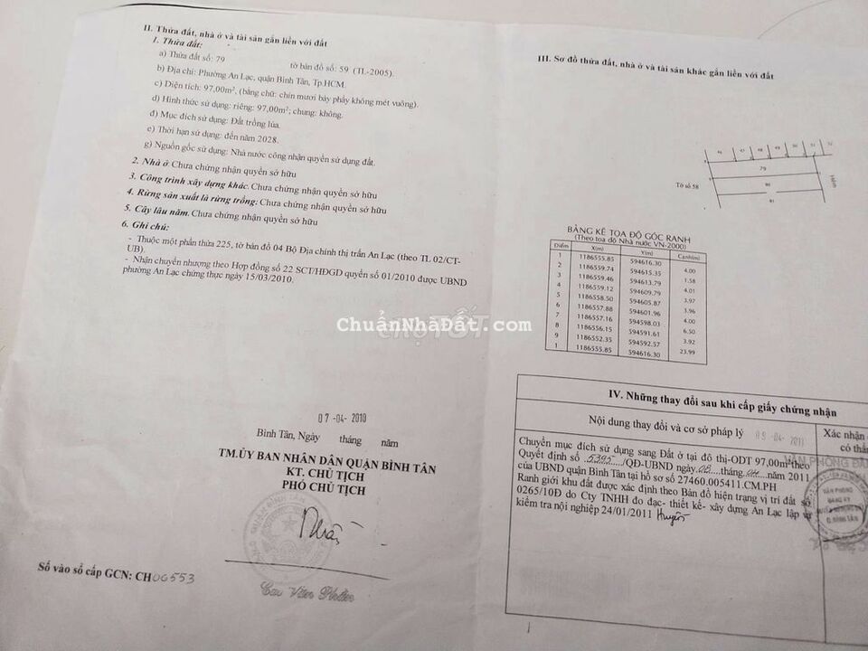 Bán đất 4*24 thổ cư 100% Hẻm XH 3,7 tỷ