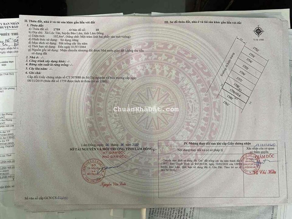 Thanh Lí lô lô liền kề 5x20 đất thổ View Hồ Bảo Lộc