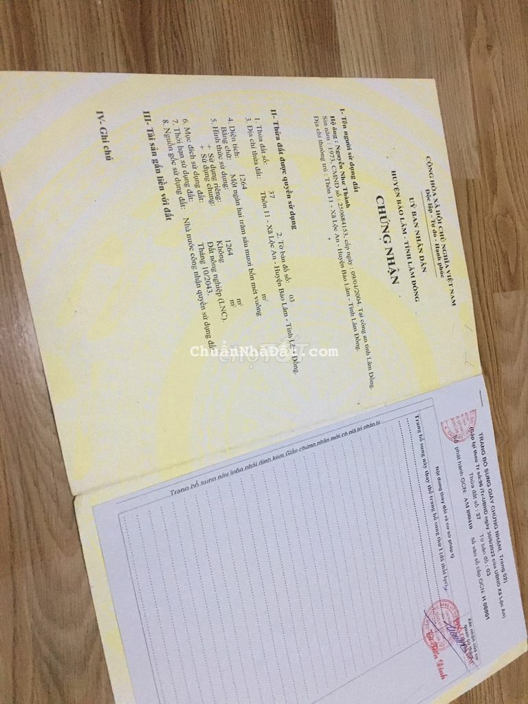 Bán gấp lô đất biệt thự vườn, mặt tiền đường nhựa 6m, Lộc An, Bảo Lộc