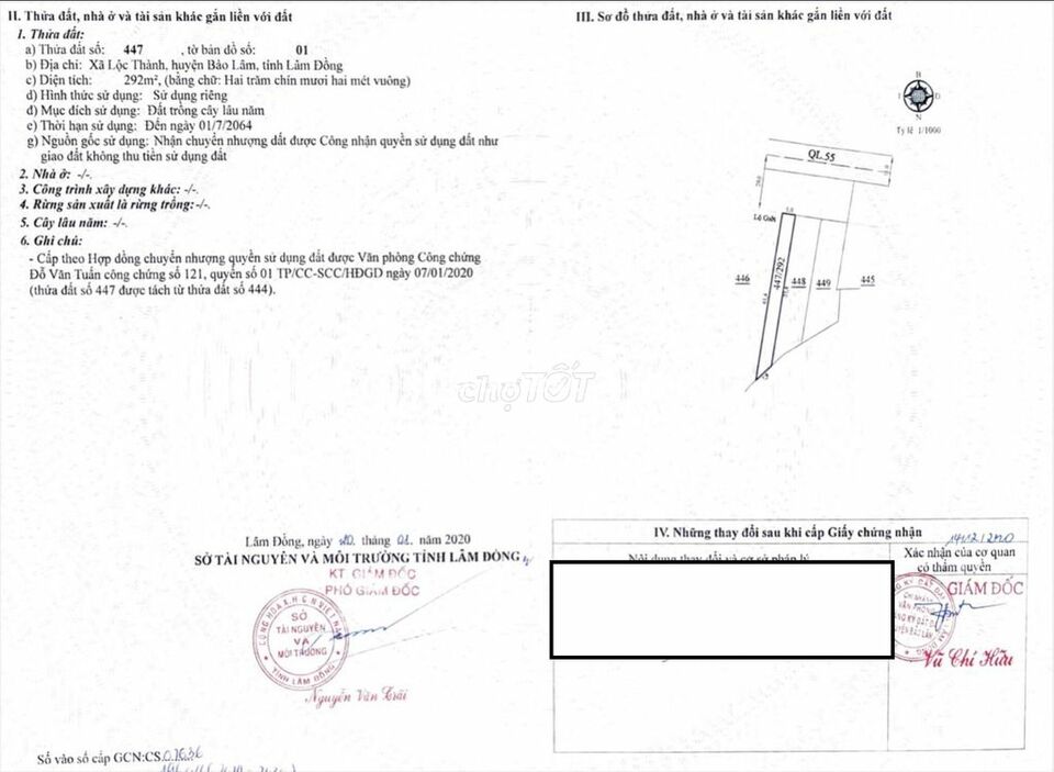 Mặt tiền Quốc Lộ 55 View Đỉnh Cao, bán 1 tỷ 6 cả Lô Đường Quốc Lộ