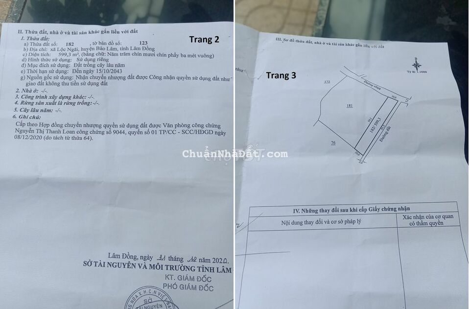 790 triệu - 600 m2, hẻm 1182 Nguyễn Văn Cừ, P. Lộc Phát, Đông Dân