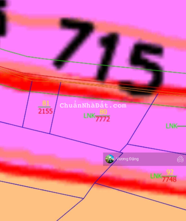 Cần bán 7772m2 lô góc 2 mặt tiền đường DT715 Hồng Phong quy hoạch thổ cư view Triền cực đẹp giá tốt