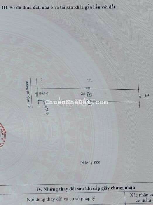 🏜GIẢM 1TỶ _BÁN NHANH 1183m2 MT Đất Cuốc 10.