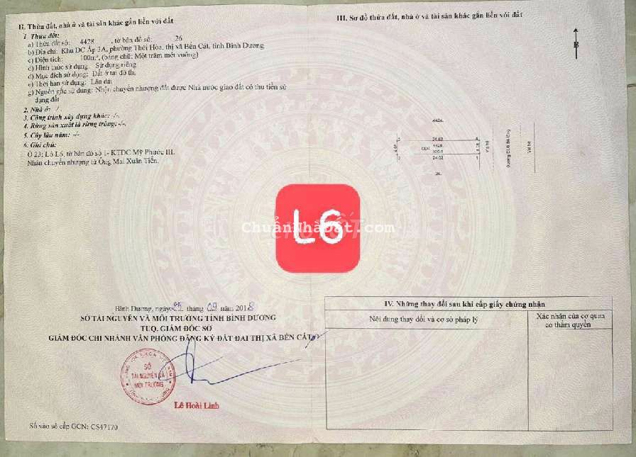 Bán lô đất rẻ, sát góc,xây dựng tự do Mỹ Phước 3,Bến Cát, Bình Dương