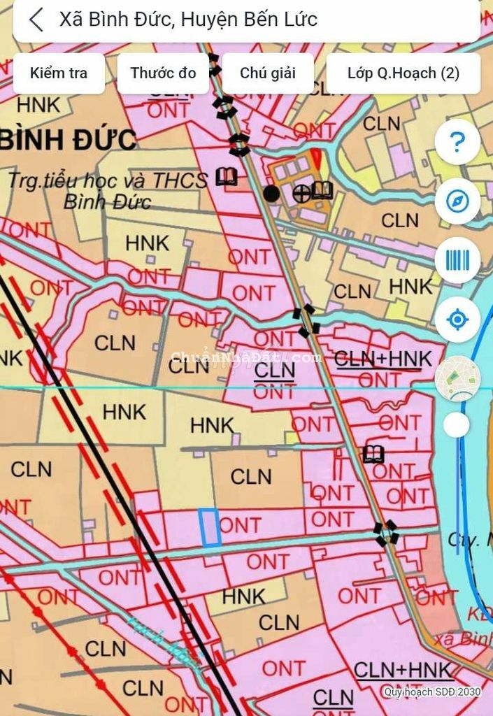 1000m2 đất vườn chuyển thổ, view kênh bến lức 1.4 tỷ