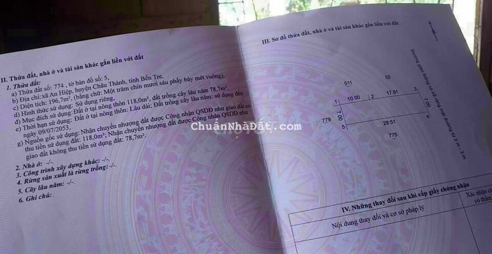 NỀN 7X28M CÓ 118M THỔ GIÁP SÔNG ANHIỆP OTO 7C VIVU