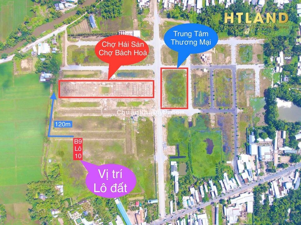 886 triệu sở hữu Đất ngay Chợ Mới và Trung Tâm Thương Mại Minh Lương