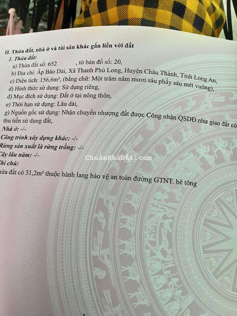 Đất thổ cư lộ làng