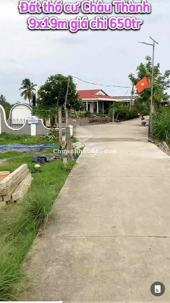 Đất thổ cư đường xe hơi 3m 9x19m vuông đẹp SHR không quy hoạch