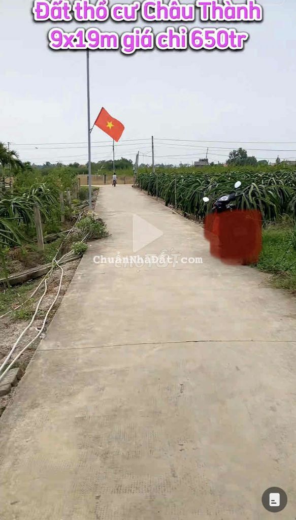 Đất thổ cư đường xe hơi 3m 9x19m vuông đẹp SHR không quy hoạch