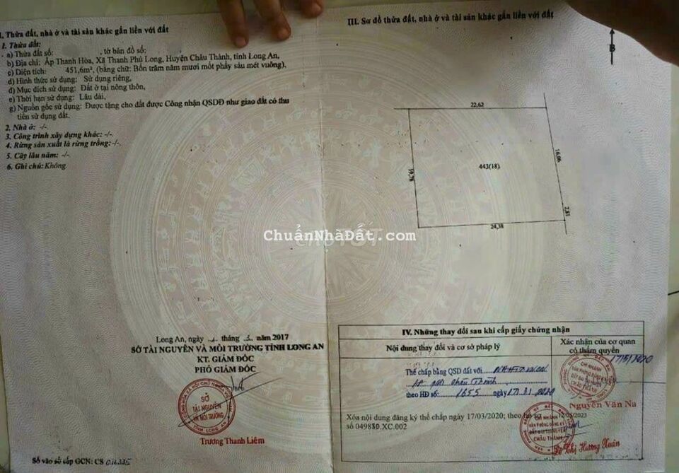 2.450m2 có 459m2 thổ cư đường bê tông 3m ôtô tới đât