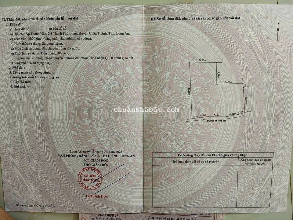 2.450m2 có 450m2 thổ cư đường ôtô ( 48x50m) 2.450m2 có 450m2 thổ cư đường ôtô ( 48x50m)
