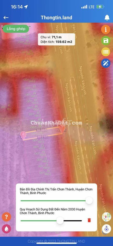 Lô đường Nguyễn Văn Linh full thổ cư chỉ 1ty550 sổ sẵn vị trí đẹp y hi