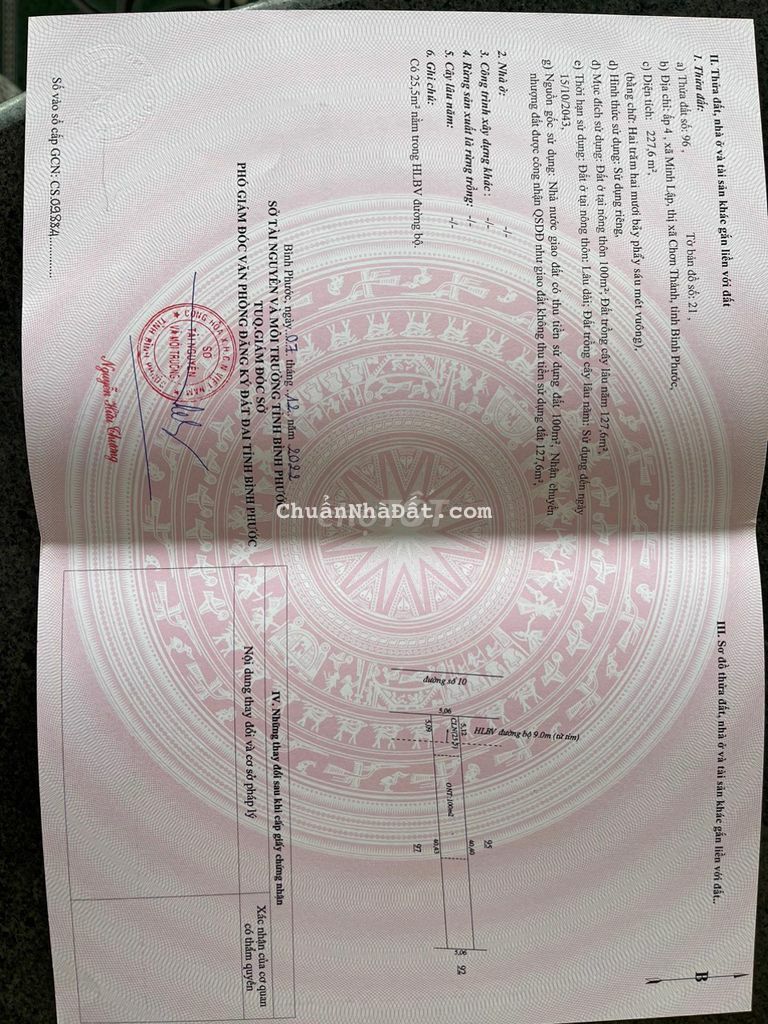 Bán đất chính chủ mặt tiền Quốc lộ 14 Bình Phước,dt 350m giá 210 triệu