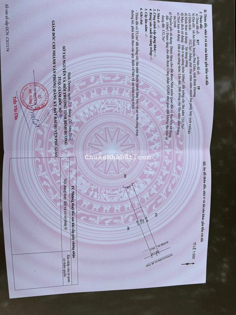 Bán 400m2 mặt tiền đường nhựa 32m giá 310 triệu KCN Becamex Chơn Thành