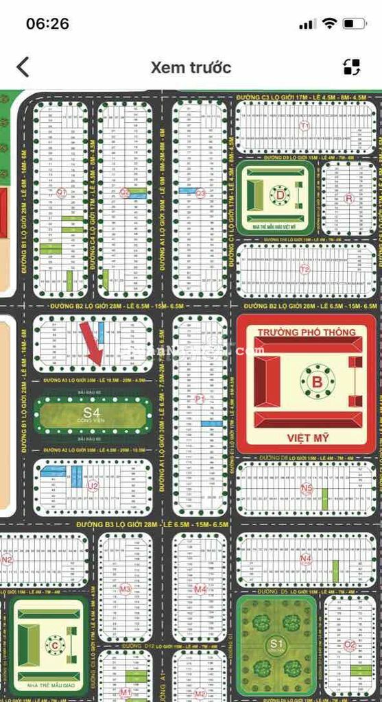 nền đẹp 100m2 lộ giới 35m khu dân cư thiên lộc cái răng cần thơ