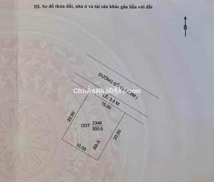 Nền Biệt Thự đường số 13, Khu Công Ty 8, Cái Răng, TP. Cần Thơ.