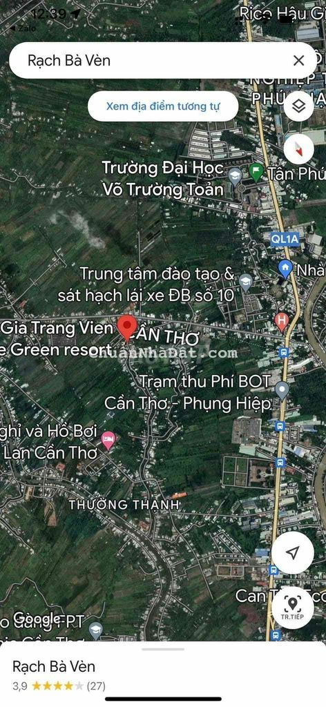 Nền thổ cư Cái Răng Rạch Bà Vèn gần Bệnh Viện số 10 Nền thổ cư Cái Răng Rạch Bà Vèn gần Bệnh Viện số 10