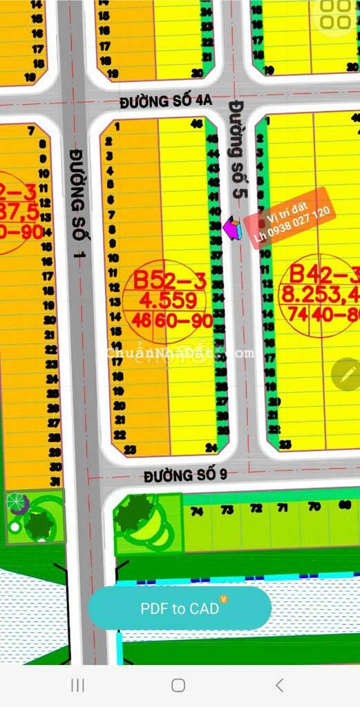 100m2 đã có sổ đướng số 5 thuộc kdc Thái Sơn giá thươg lượng chính chủ