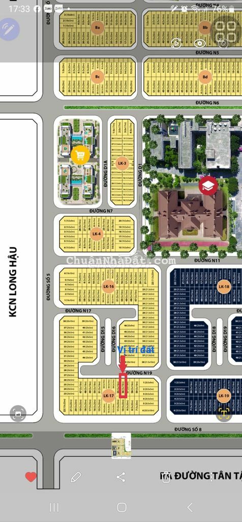 95m2(5x19) đường N19 khu dân cư Nam Sài Gòn giá Thương lượng chính chủ