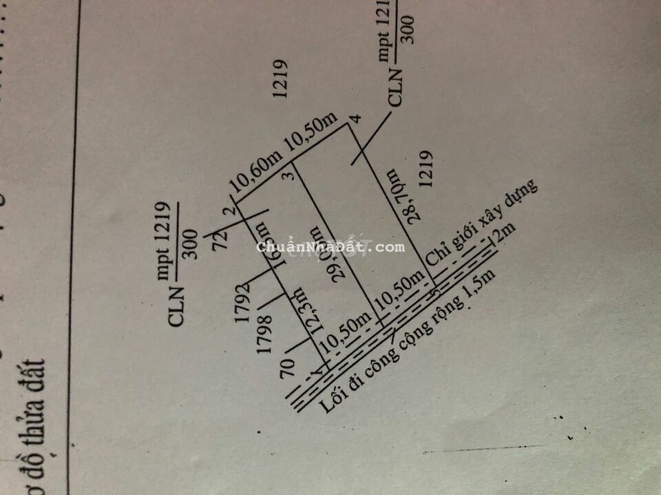 Chính chủ bán gấp 4 nền đất thổ cư giá F0