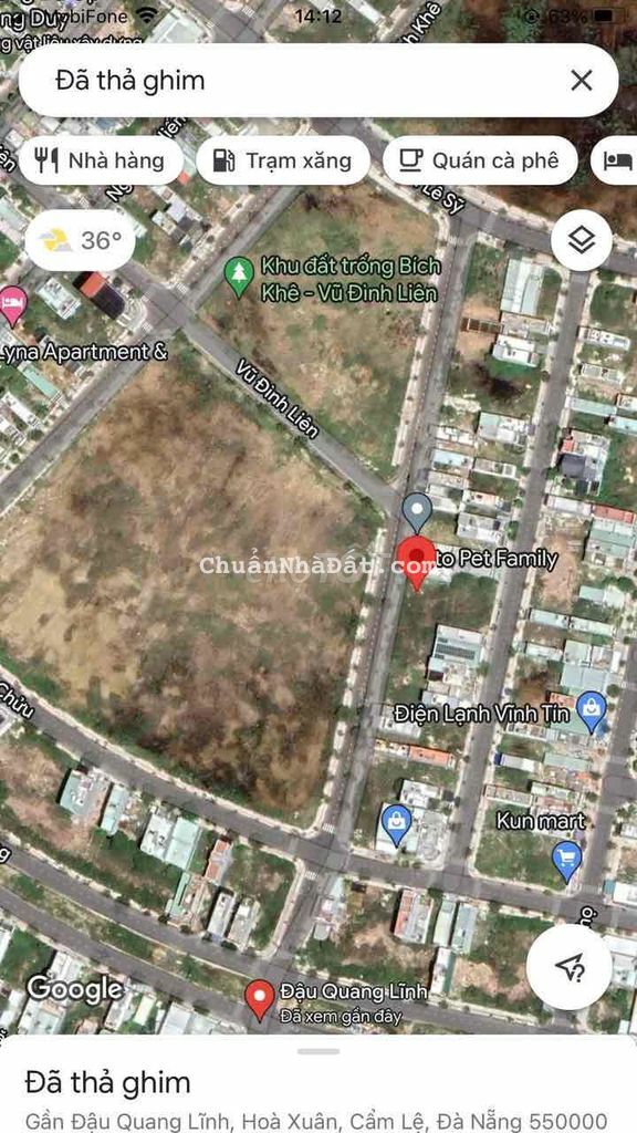 Bán lô đất Đậu Quang Lĩnh , giá Rẻ nhất Khu đô thị Hoà Xuân Bán lô đất Đậu Quang Lĩnh , giá Rẻ nhất Khu đô thị Hoà Xuân