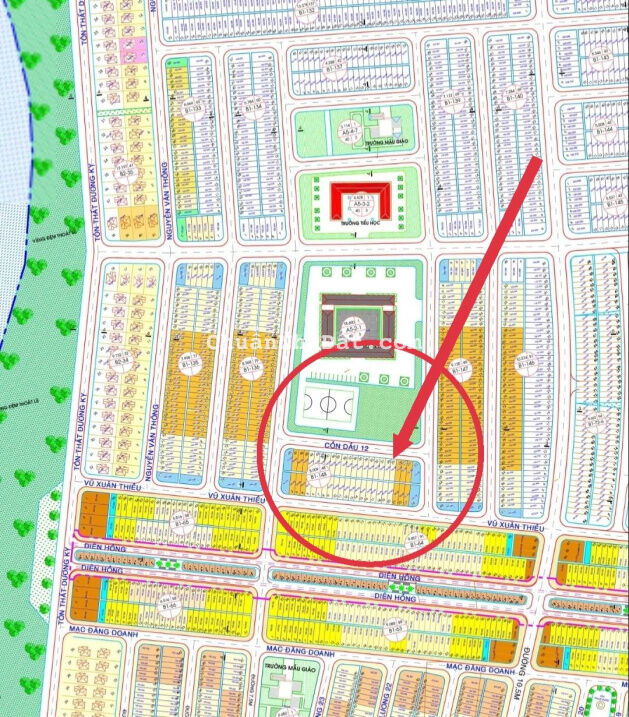 Bán lô đất đường Cồn Dầu 12, Hòa Xuân, Cẩm lệ, Đà Nẵng