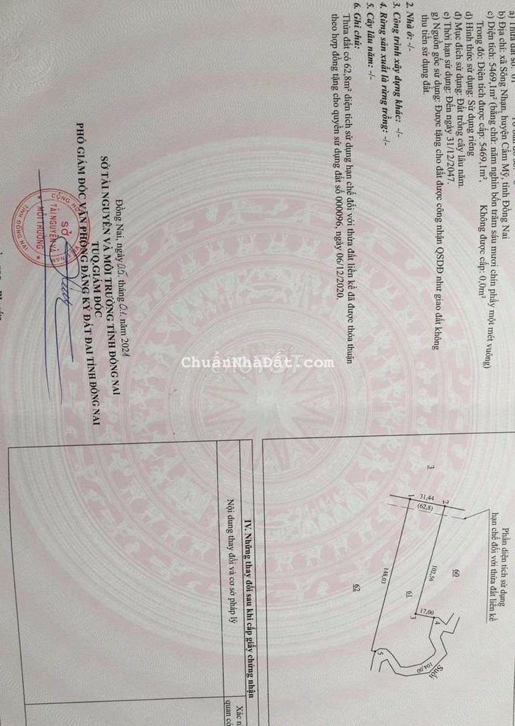 BÁN VƯỜN SẦU RIÊNG HƠN 1 HEC TẠI SÔNG NHẠN ĐỒNG NAI,GIÁ 8.5 TỈ