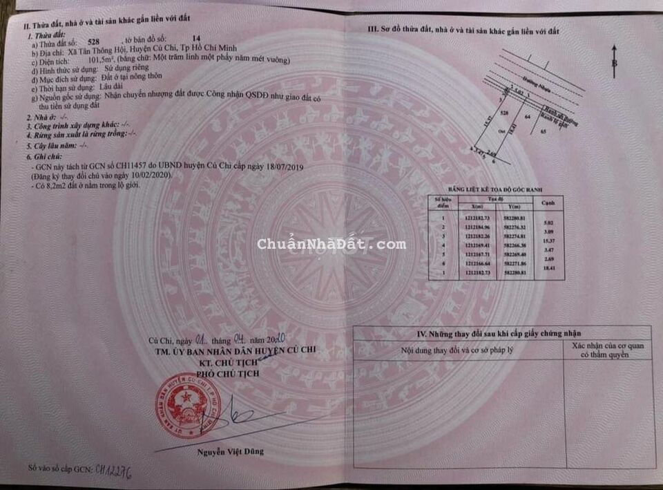 Bán gấp 101m2 thổ xẹt QL22, Tân Thông Hội ngay Co.opmart giá 850 Bán gấp 101m2 thổ xẹt QL22, Tân Thông Hội ngay Co.opmart giá 850