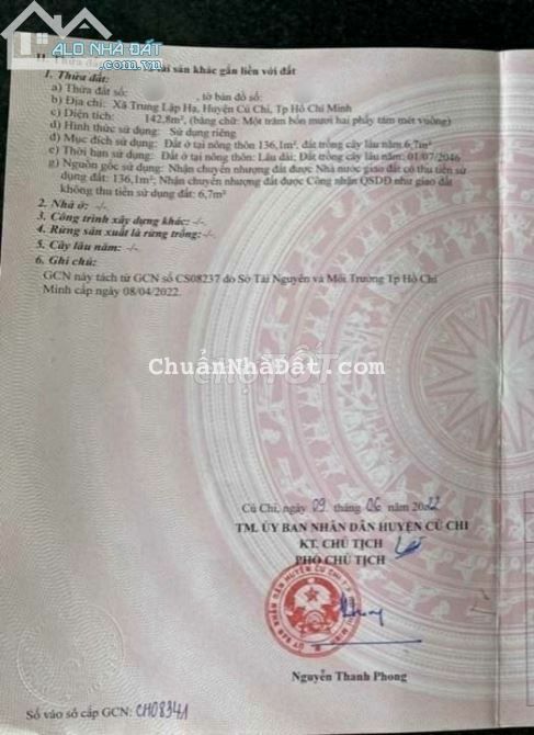 Mặt tiền 142m2 Tỉnh Lộ 7, Củ Chi, shr, HÀNG NGỘP