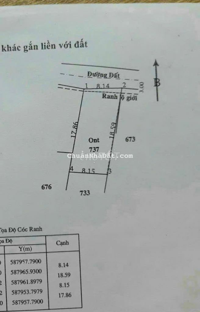Giảm 200tr còn 465tr/153m2 thổ cư,Nguyễn THị Cẩm,Tân Phú trung,Củ chi