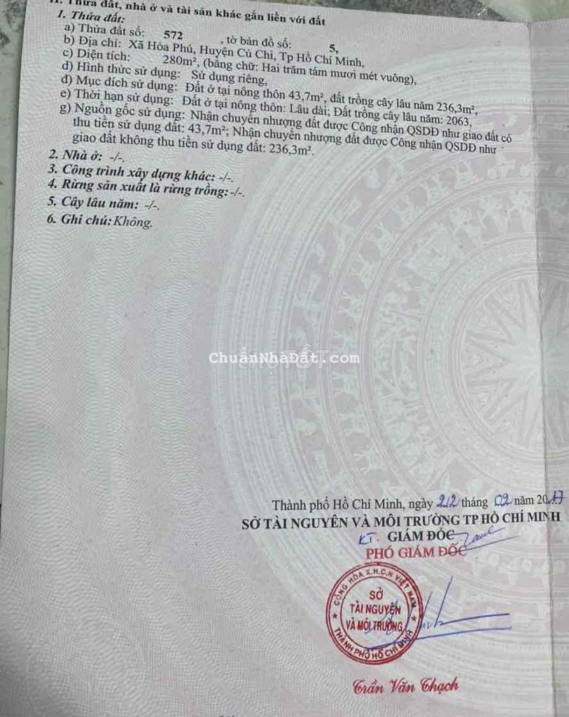 Đất mặt tiền sông lu(7x40m),Hoà Phú,Củ Chi. Đất mặt tiền sông lu(7x40m),Hoà Phú,Củ Chi.