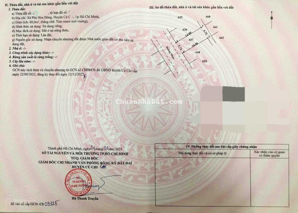 Cần bán gấp lô đất ở xã Phú Hòa Đông Củ Chi, trả nợ, sổ hồng riêng ngay khu dân cư LH 0934095215 Cần bán gấp lô đất ở xã Phú Hòa Đông Củ Chi, trả nợ, sổ hồng riêng ngay khu dân cư LH 0934095215