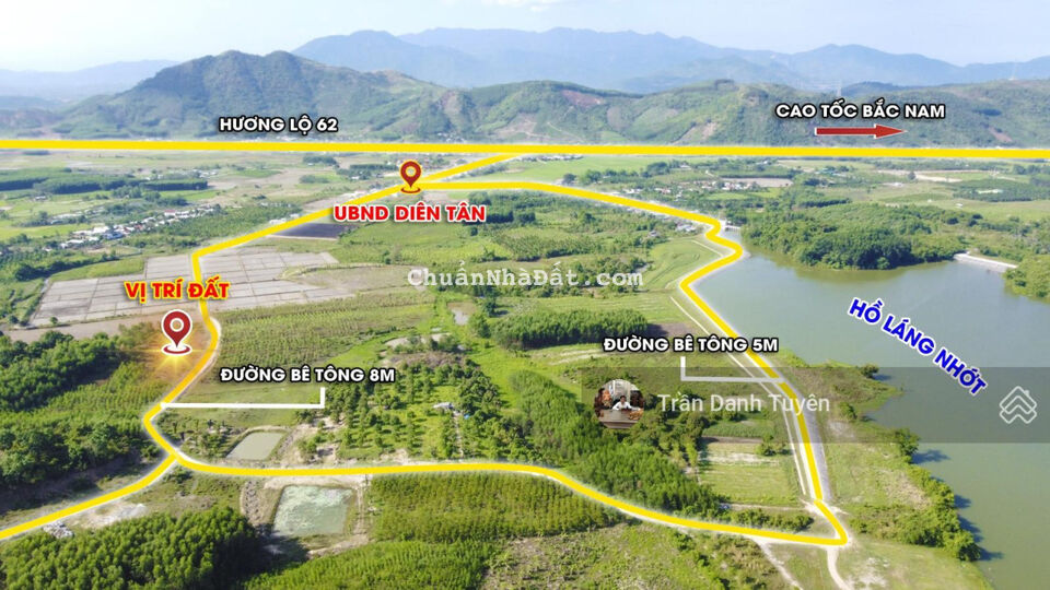 Biệt thự vườn đồi ngay Hồ Cây Sung và Sông Cây Sung Diên Tân, Diên Khánh. Chỉ 379 triệu