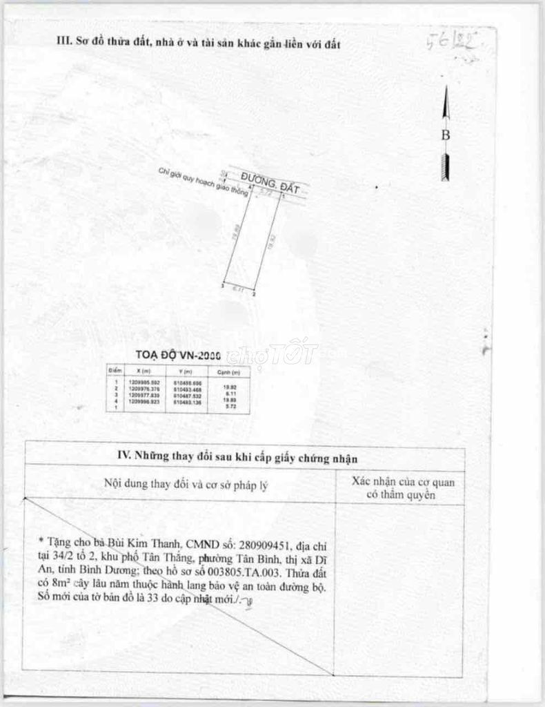 Đất sổ riêng giá sổ chung ngang 6m siêu đẹp có thổ cư tp Dĩ An