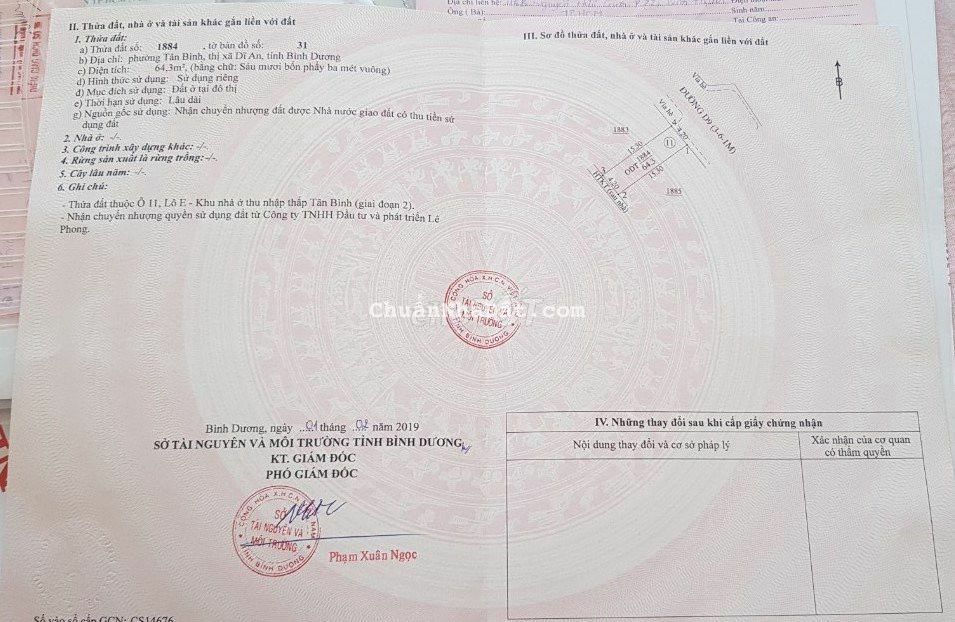 Bán Gấp Lô Đất Đường D9 Khu Lê Phong Tân Bình