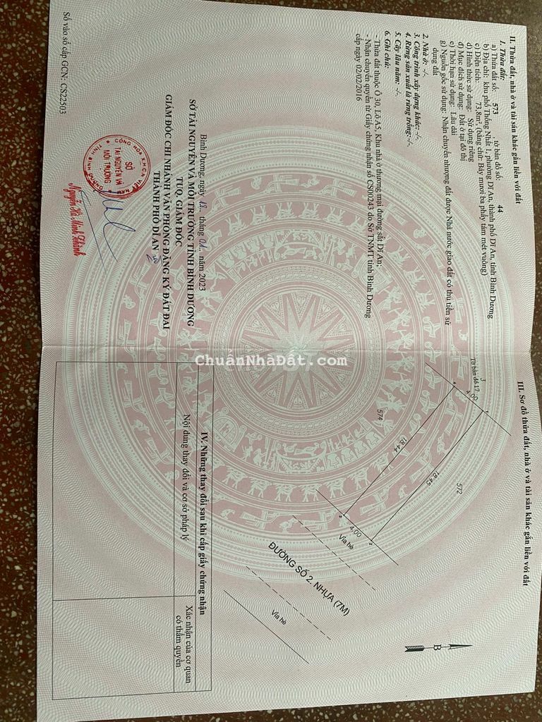 Lô Đất Khu Toa Xe Đường Nhựa Vỉa Hè Thông Thoáng