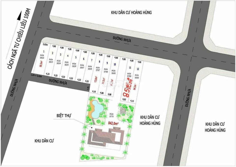 Ngộp giảm 300tr Lô Góc 5x16 kdc Hoàng Hùng ngã tư Chiêu Liêu Tp Dĩ An Ngộp giảm 300tr Lô Góc 5x16 kdc Hoàng Hùng ngã tư Chiêu Liêu Tp Dĩ An