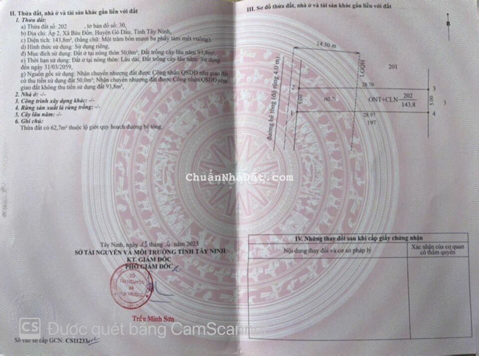 Đất mt đường betong 1/đường 784 đã có SHR