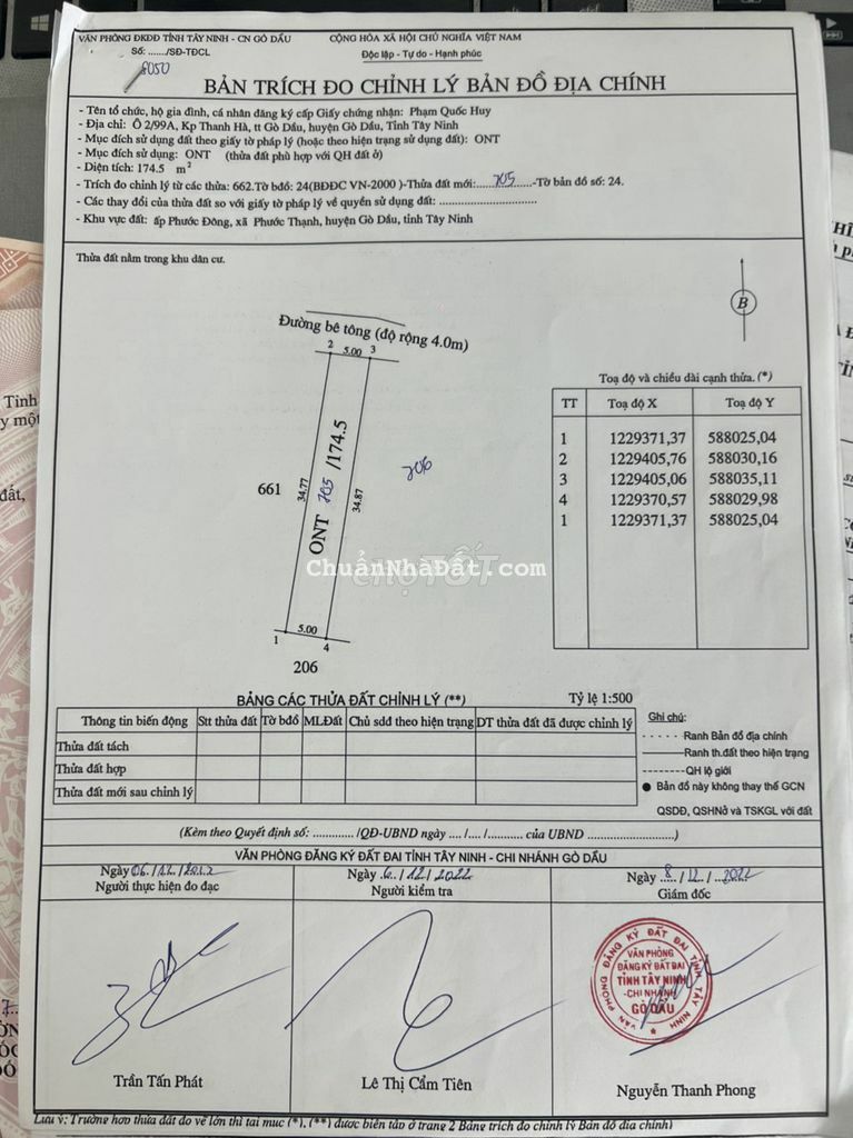 175m2 Ngay KCn Phước Đông, MT đường Betong giá đường đất chỉ 1 nền