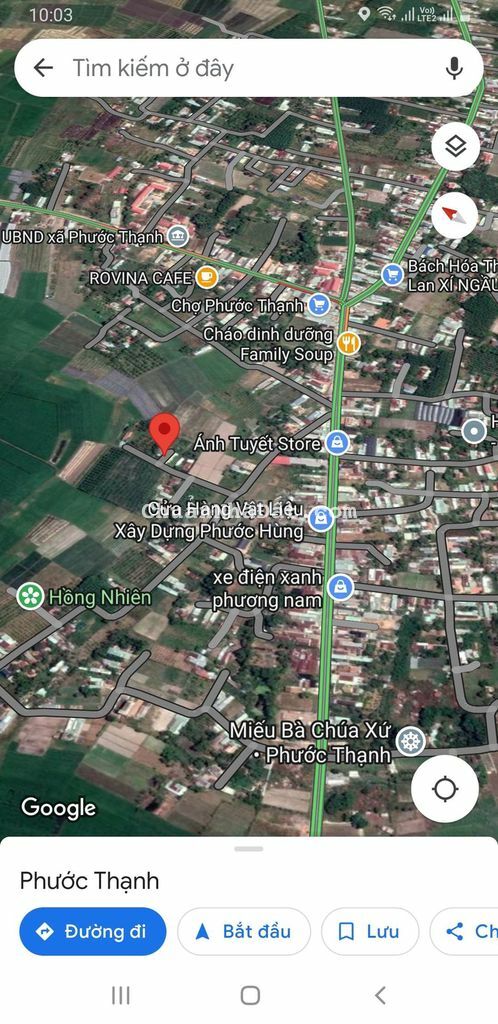 ĐẤT 17×40Mét NGAY CHỢ & UBND PHƯỚC THẠNH, SỔ HỒNG RIÊNG CHÍNH CHỦ