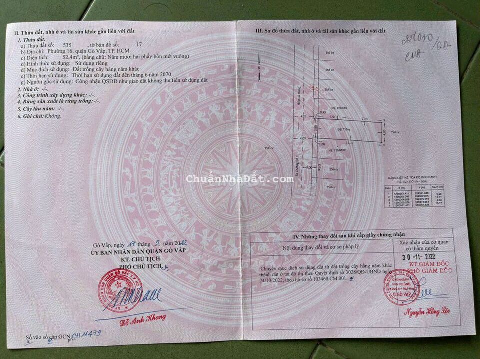 Bán đất HXH Đường số 2, P16, Gò Vấp, 4x15m = 4.5 tỷ