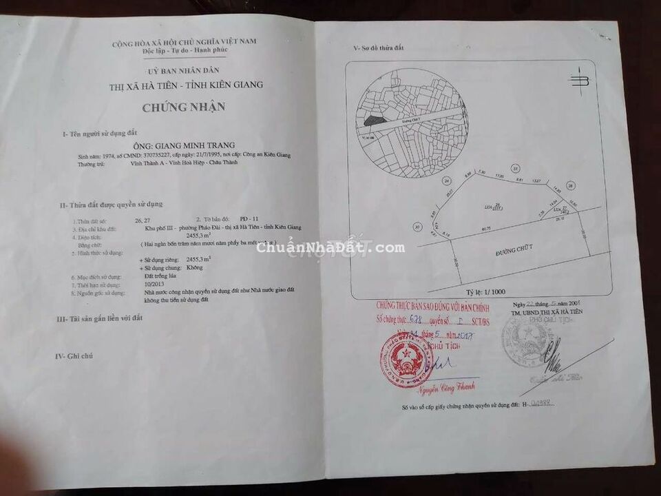 Bán Hết Toàn Bộ Lô Đất Đường Cánh Cung Mũi Nai Hà Tiên