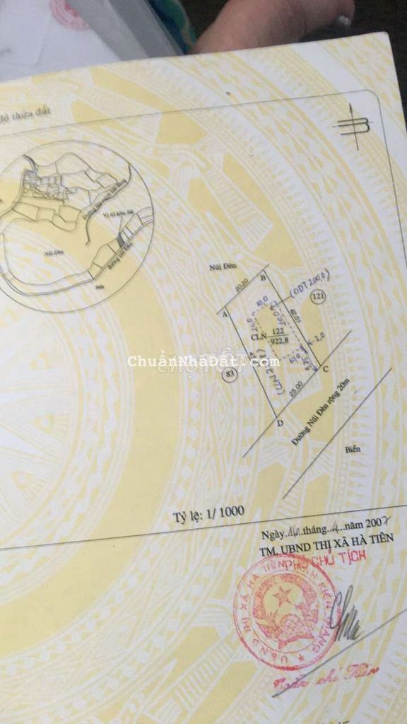 Đất Núi Đèn Ven Biển Gần Minh Đăng Quang Hà Tiên